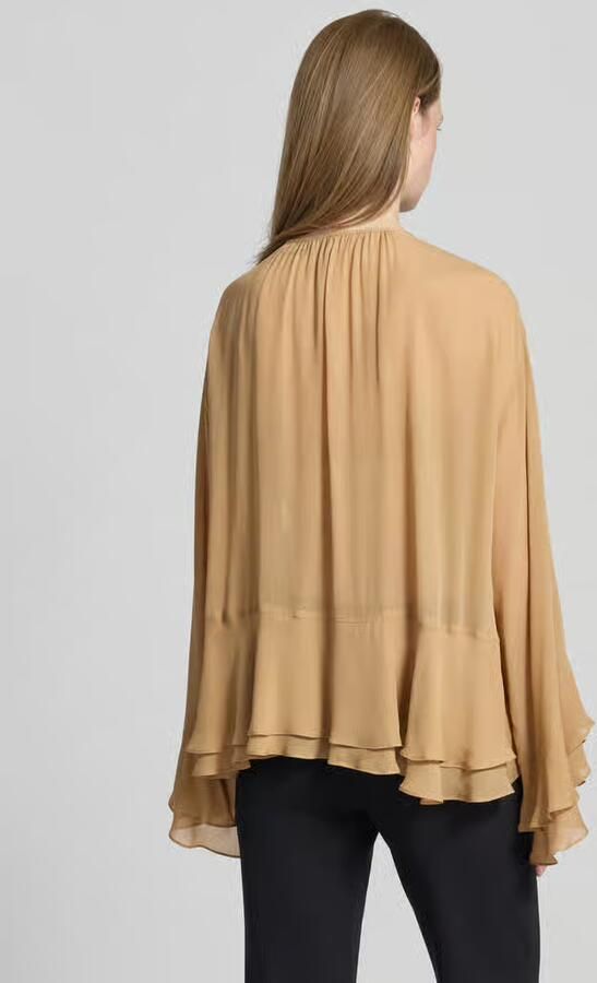 Marella Strikblouse van pure viscose model 'PRISCA'