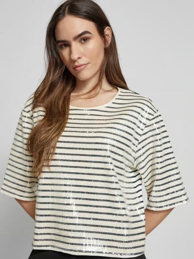Marella T-shirt met pailletten model 'GARDONE'