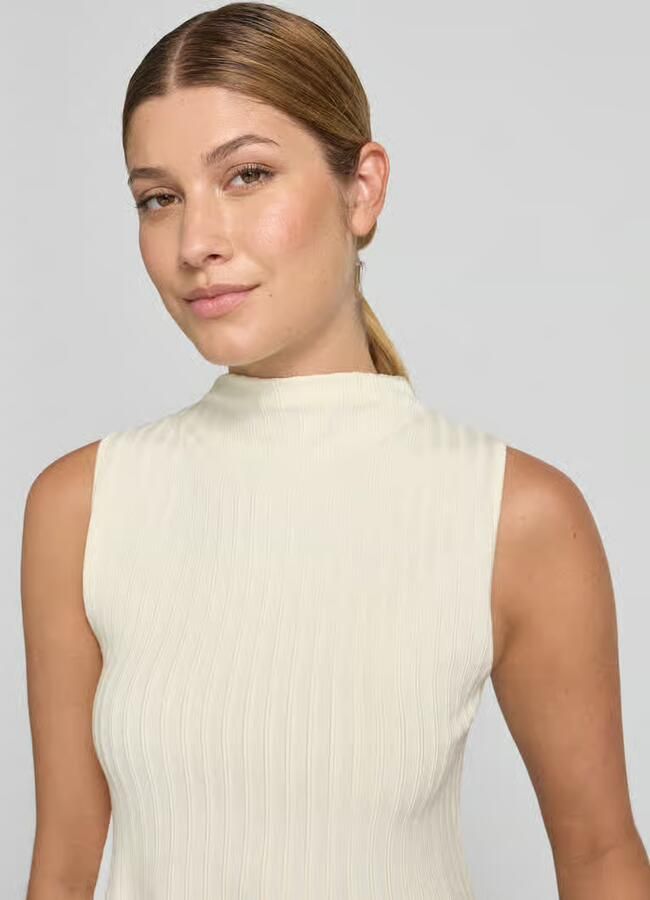 Marella Tricottop van lyocellmix met opstaande kraag - Foto 3
