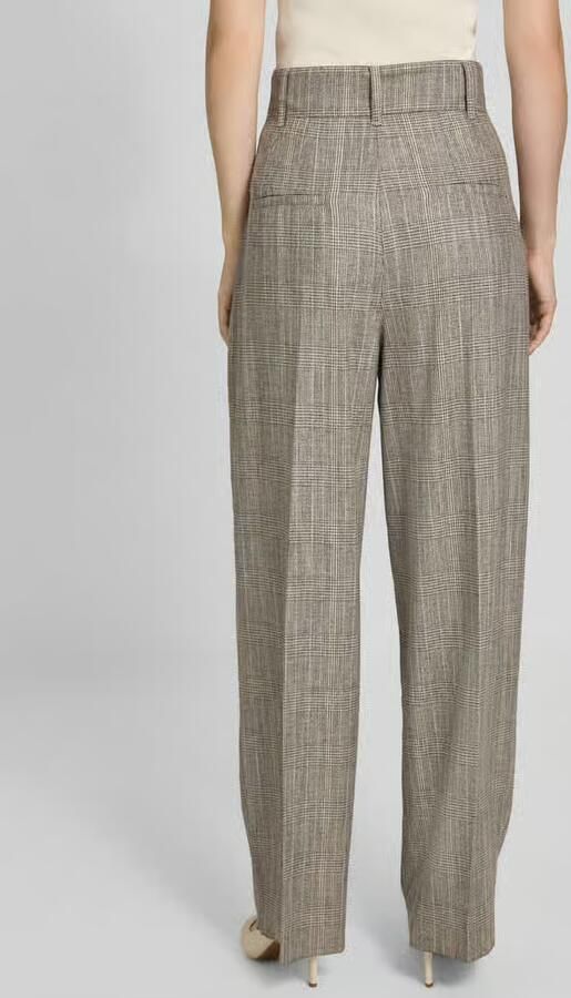 Marella Wide fit stoffen broek van viscosemix met bandplooi model 'Massimo'