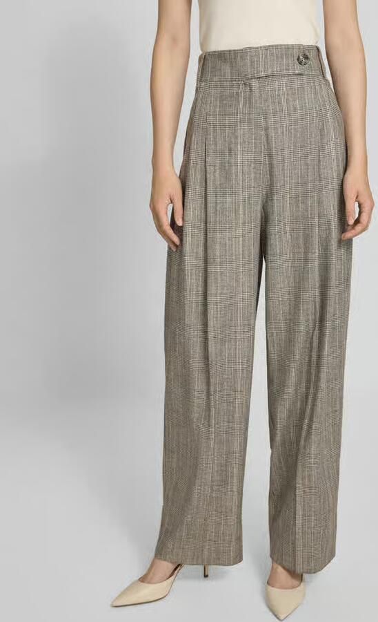 Marella Wide fit stoffen broek van viscosemix met bandplooi model 'Massimo' - Foto 2