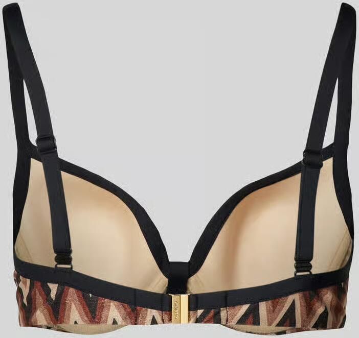 Marie Jo voorgevormde beugel bikinitop Su Ana met lurex bruin zwart