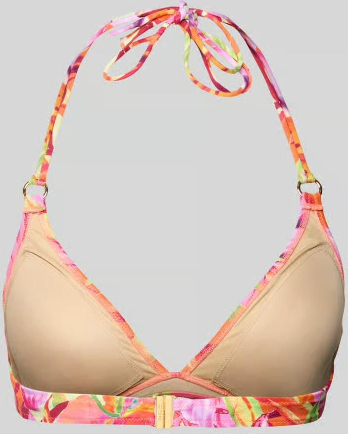 Marie Jo niet-voorgevormde triangel bikinitop Shubra roze oranje groen - Foto 4