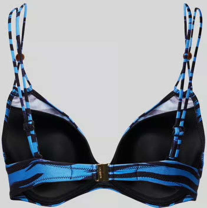 Marie Jo voorgevormde beugel bikinitop Marva blauw zwart - Foto 4