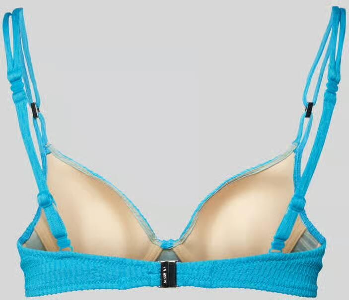 Marie Jo voorgevormde beugel bikinitop Cherilyn met textuur blauw - Foto 4