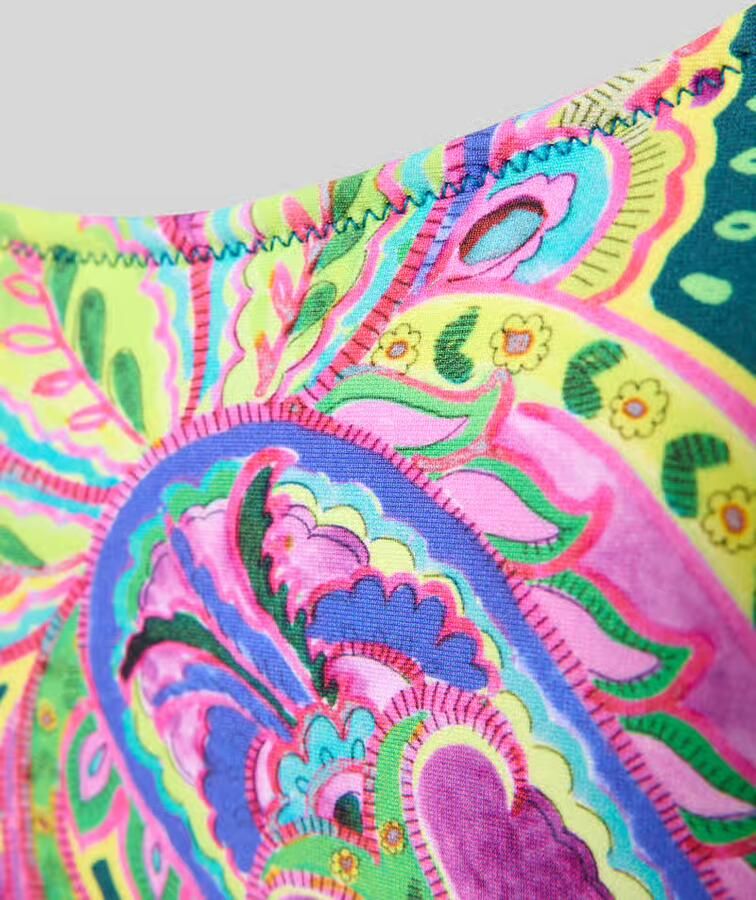 MARIE JO slim fit badpak met all-over paisleydessin model 'Lise'