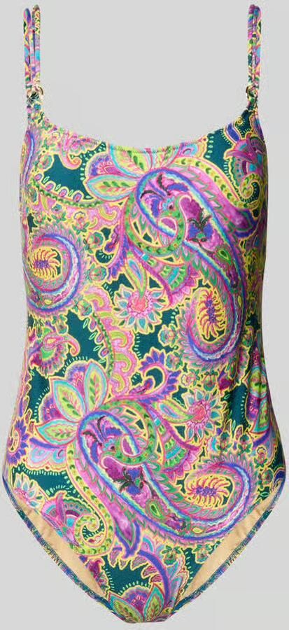 MARIE JO slim fit badpak met all-over paisleydessin model 'Lise' - Foto 2