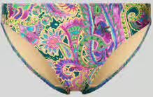 MARIE JO slim fit bikinibroekje met allover paisleyprint model 'Lise'
