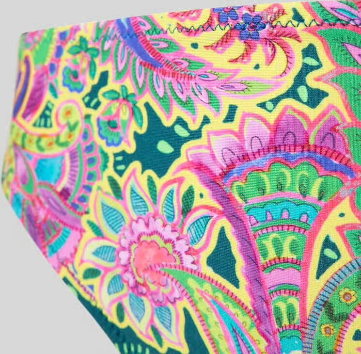 MARIE JO slim fit bikinibroekje met allover paisleyprint model 'Lise'