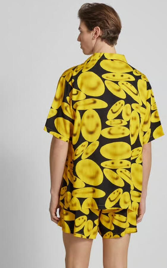 MARKET Relaxed fit vrijetijdsoverhemd met 1 2-mouwen model 'SMILEY' - Foto 4