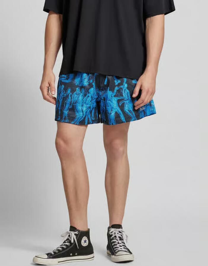 MARKET Sweatshorts met all-over motief model 'MALICE' - Foto 2