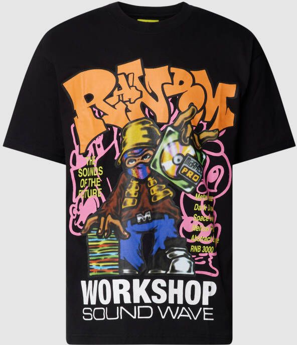 MARKET T-shirt met motiefprint model 'SOUNDWAVE'