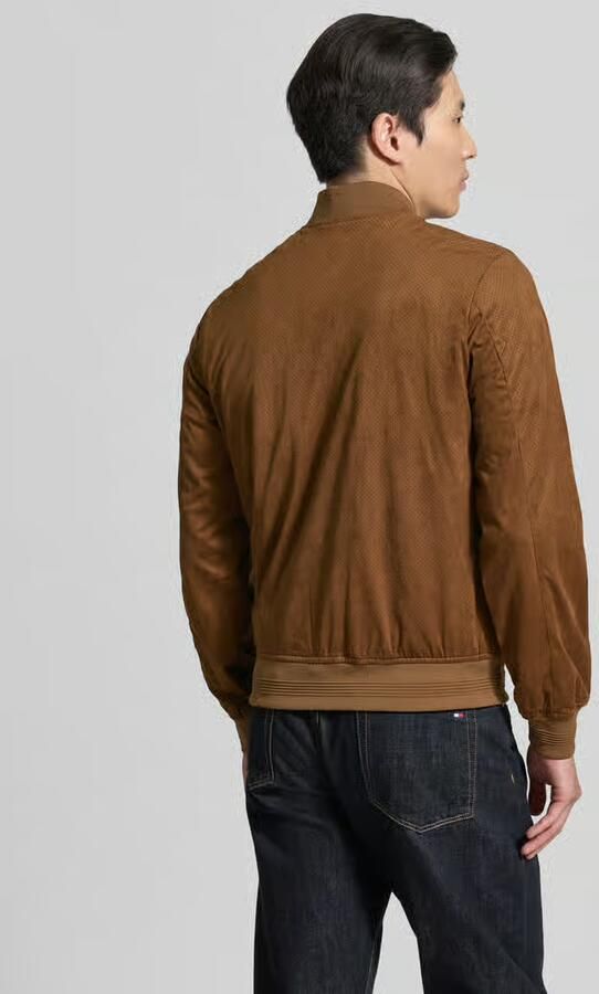 MARKUP bomberjack in leerlook met ritszakken