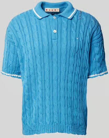 Marni regular fit poloshirt in brei-look - Foto 2