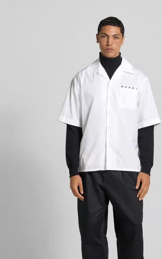 Marni Regular fit vrijetijdsoverhemd met logoprint - Foto 3