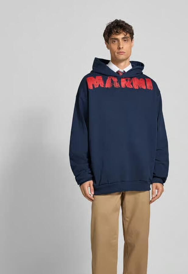 Marni Relaxed fit hoodie met logoprint - Foto 3