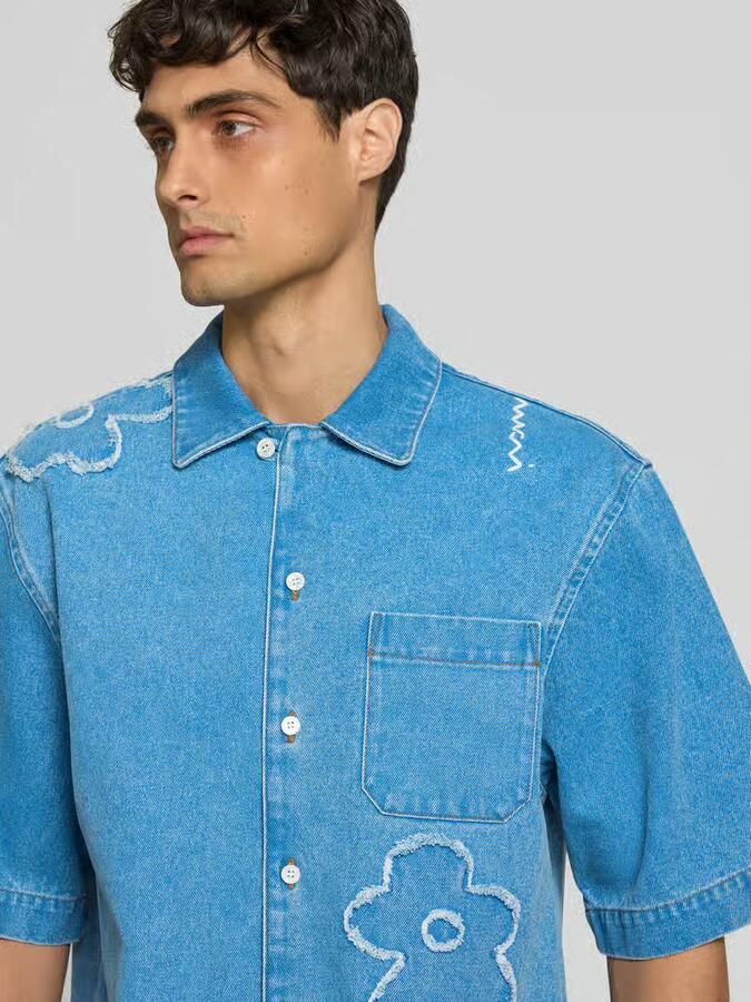 Marni Relaxed fit jeansoverhemd van katoen