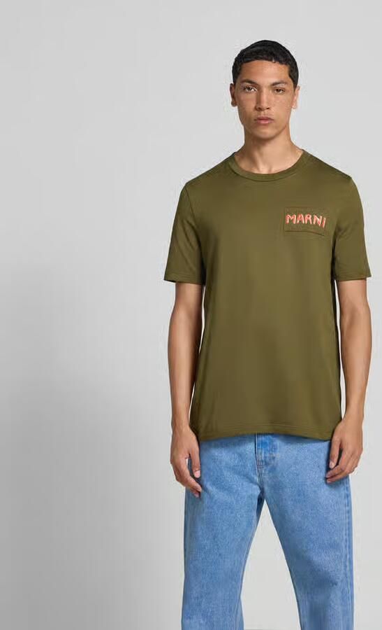 Marni T-shirt met labeldetail - Foto 3