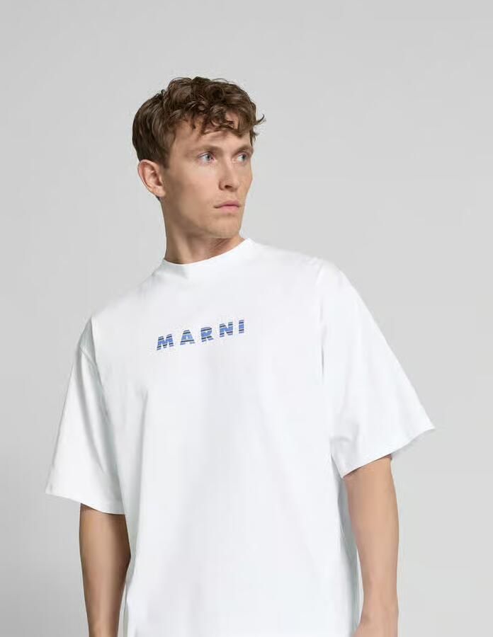 Marni T-shirt met labelprint