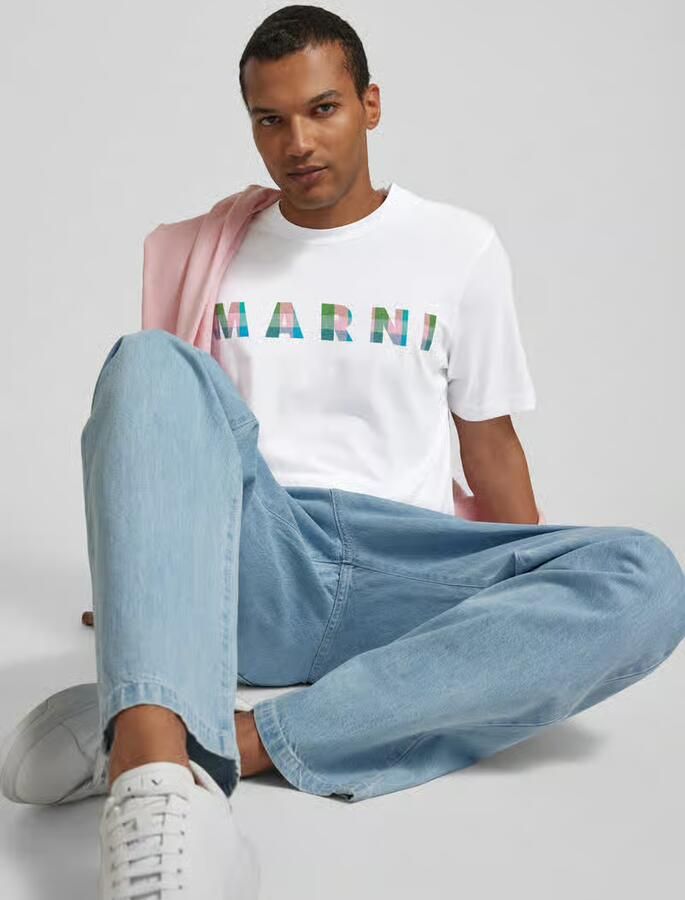Marni T-shirt met labelprint
