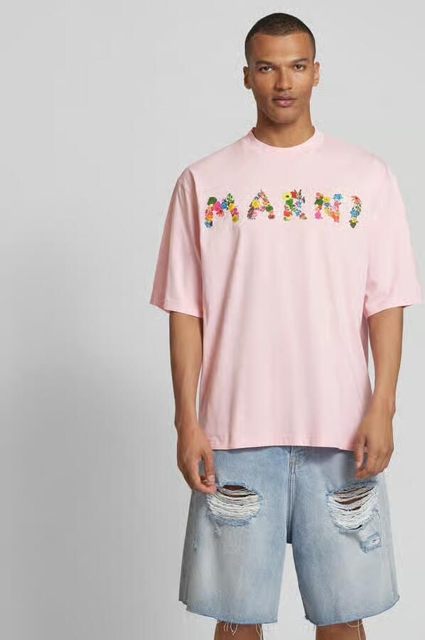 Marni T-shirt met labelprint - Foto 3