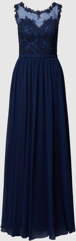 Mascara Avondjurk van tule en chiffon met strass-steentjes
