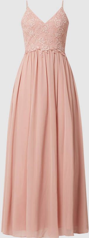 Mascara Avondjurk van chiffon met borduursels