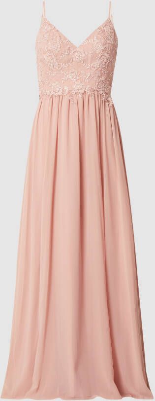 Mascara Avondjurk van chiffon met borduursels