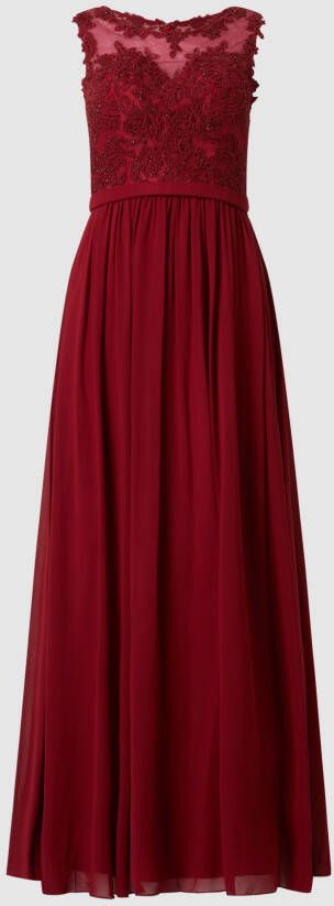 Mascara Avondjurk van tule en chiffon met strass-steentjes