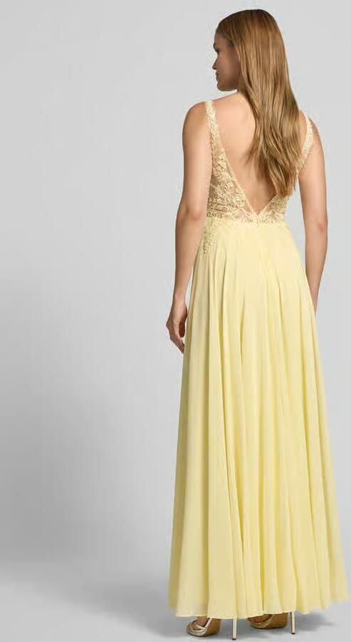Mascara Avondjurk met bloemig kant - Foto 2
