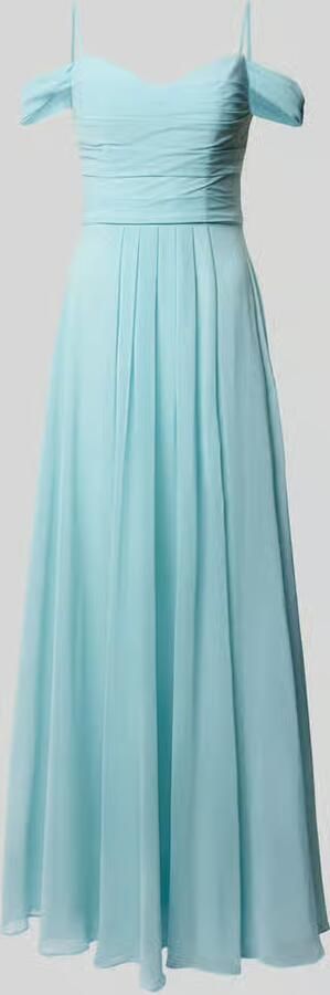 Mascara Maxi-jurk in effen design met plooien