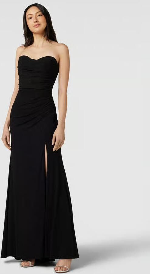 Mascara Strapless avondjurk in een glanzende look - Foto 3