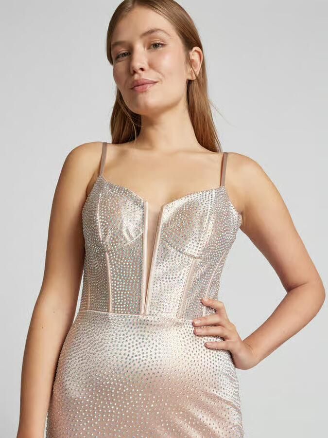 Mascara Avondjurk met siersteentjes - Foto 2