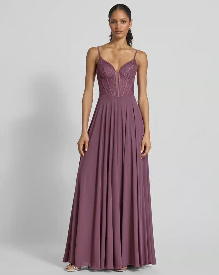 Mascara Avondjurk met verstelbare spaghettibandjes - Foto 2