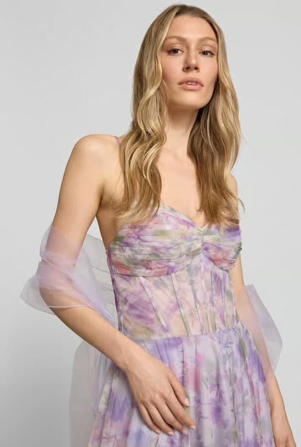 Mascara corsetjurk in all-over look - Foto 3