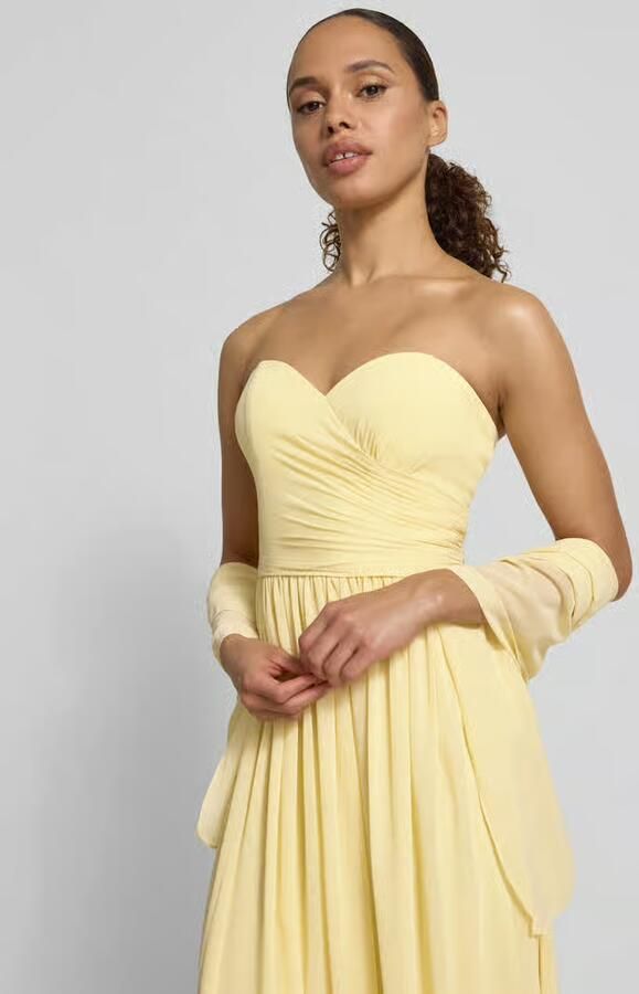 Mascara maxi-jurk in off-shoulder-look