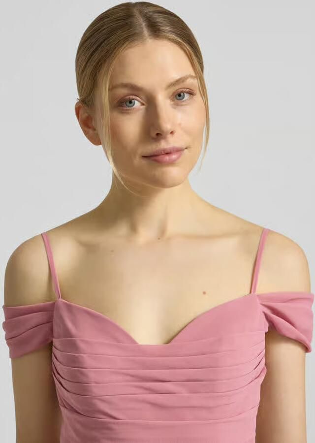 Mascara Maxi-jurk in off-shoulder-look met loopsplit - Foto 2