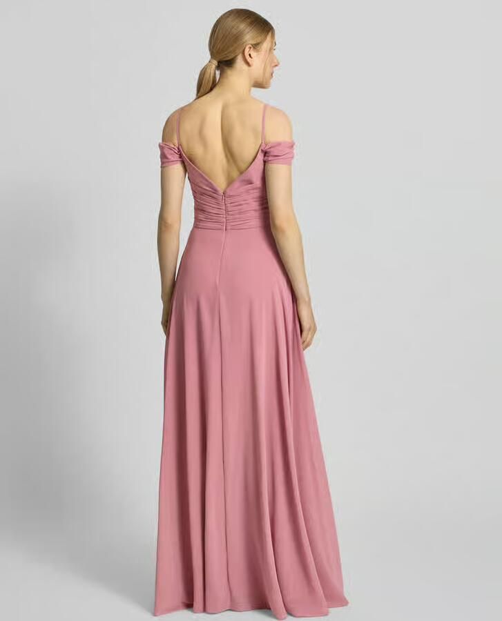 Mascara Maxi-jurk in off-shoulder-look met loopsplit - Foto 2
