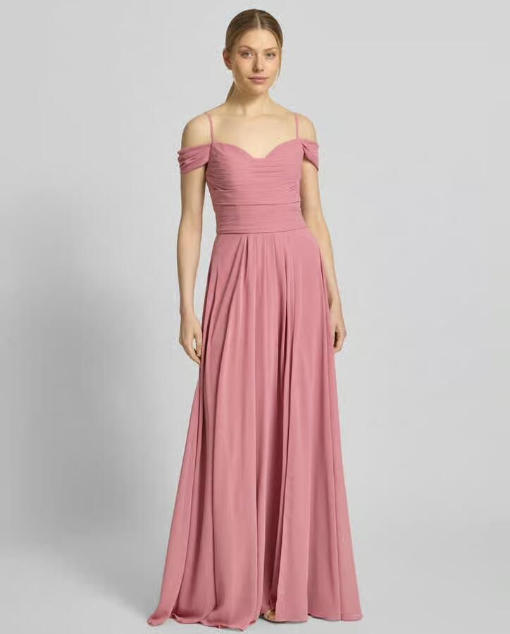Mascara Maxi-jurk in off-shoulder-look met loopsplit - Foto 3