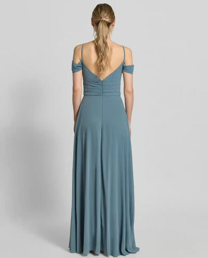 Mascara Maxi-jurk in off-shoulder-look met loopsplit - Foto 2