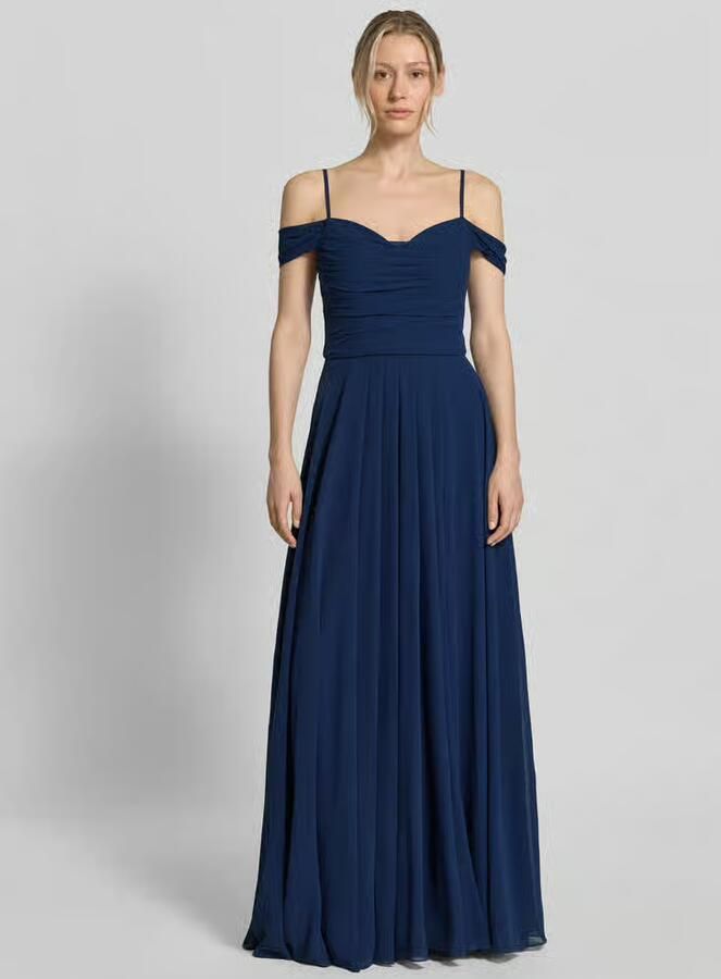 Mascara Maxi-jurk in off-shoulder-look met loopsplit - Foto 3
