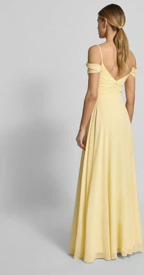 Mascara Maxi-jurk in off-shoulder-look met loopsplit - Foto 3