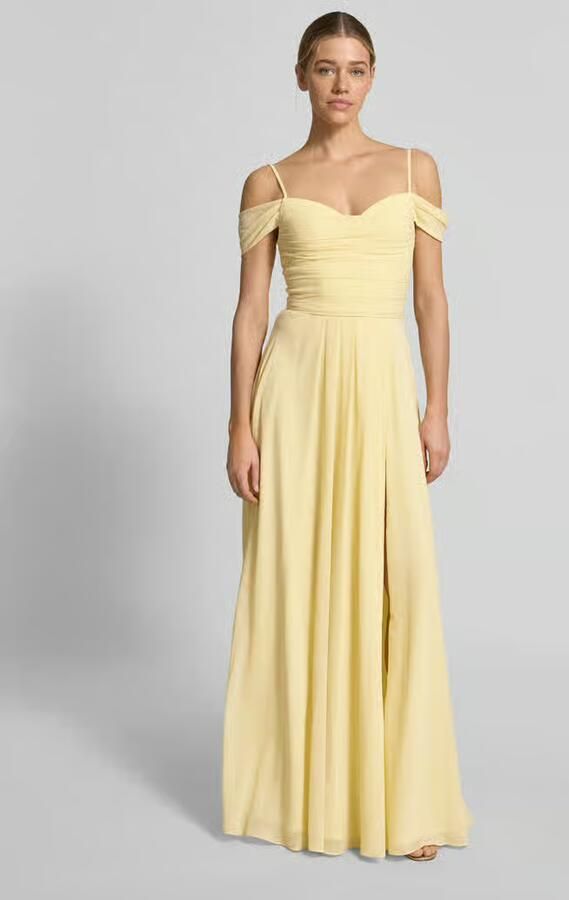 Mascara Maxi-jurk in off-shoulder-look met loopsplit - Foto 2