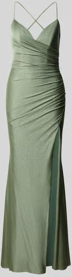 Mascara Maxi-jurk met draperieën en loopsplit - Foto 2