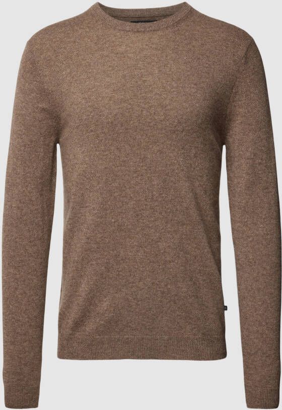 Matinique Gebreide pullover van kasjmier met ronde hals model 'mordy'