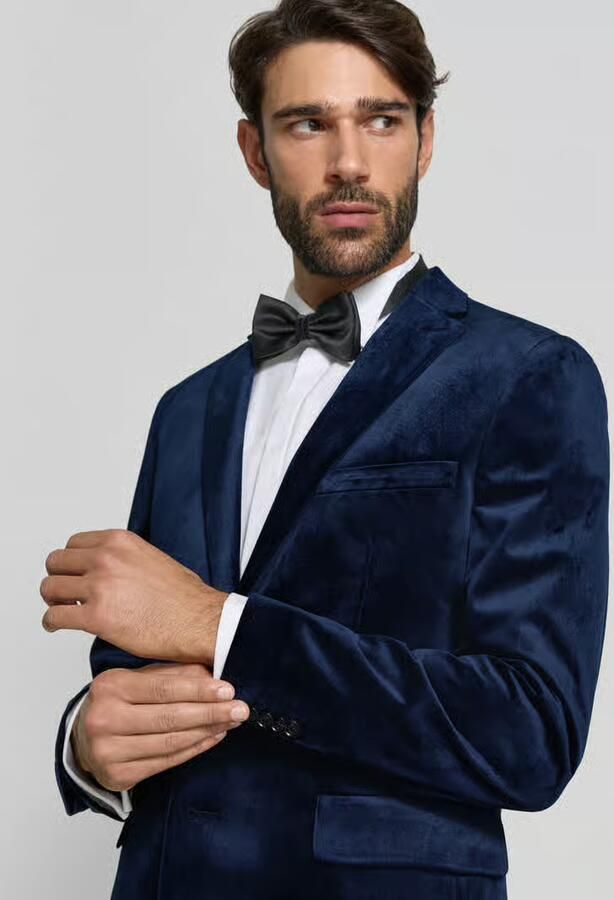 Matinique Slim fit 2-knoops colbert met paspelzak op de borst model 'george' - Foto 5