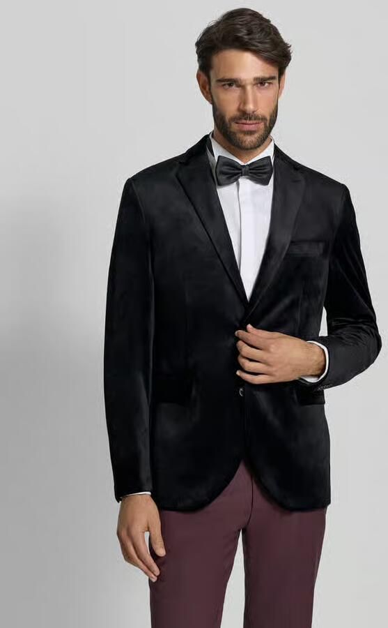 Matinique Slim fit 2-knoops colbert met paspelzak op de borst model 'george' - Foto 2