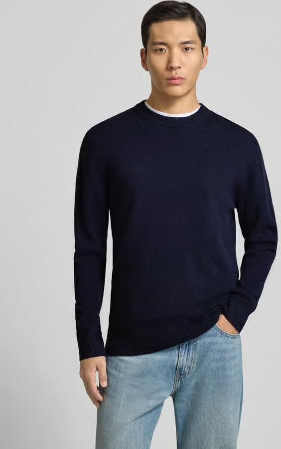 Matinique Gebreide pullover van lamswol met ronde hals - Foto 2