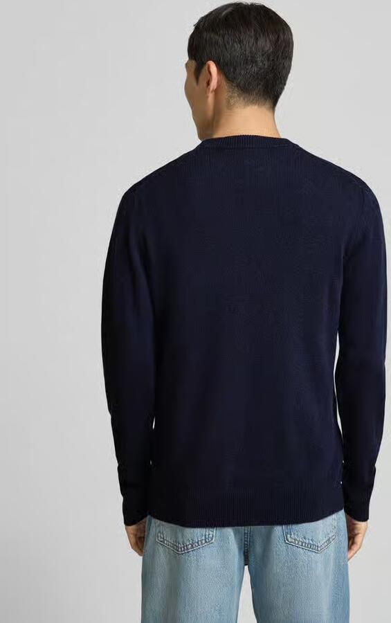 Matinique Gebreide pullover van lamswol met ronde hals