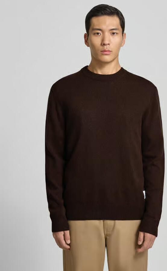 Matinique Gebreide pullover van lamswol met ronde hals - Foto 2